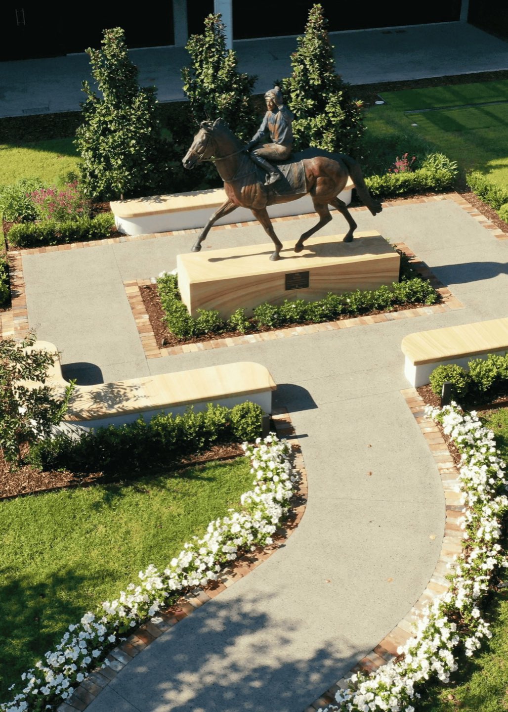 Landscaped gardens and grounds at the Australian Turf Club