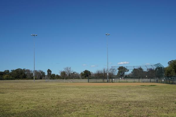 Completed baseball diamonds at Cow Pasture Reserve built for Camden Council