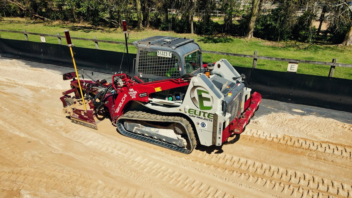 Constructed equestrian arena surface